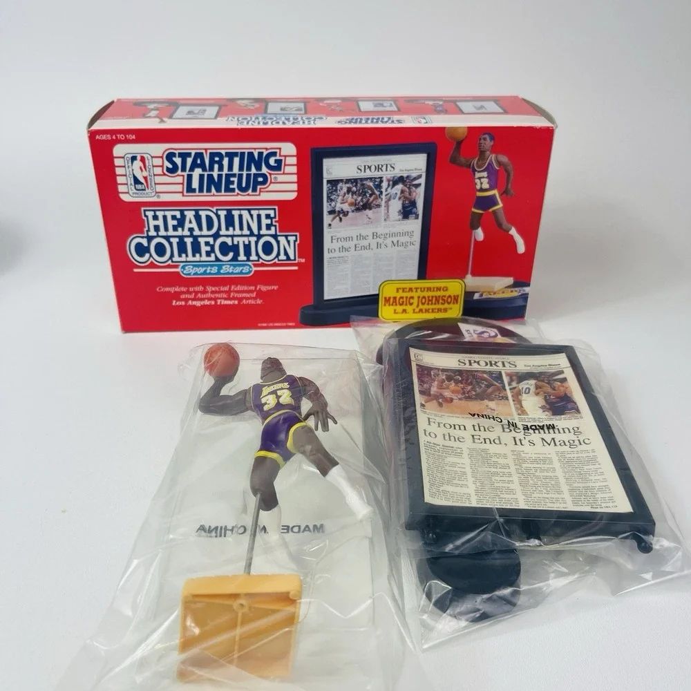 Starting Lineup Magic Johnson Headline Collection Figure